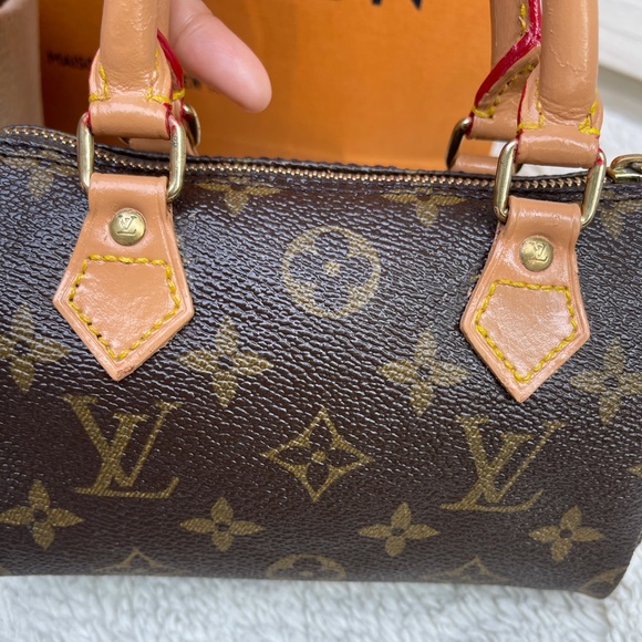 LOUIS VUITTON Monogram Mini Speedy Hand Bag - Picture 14 of 16